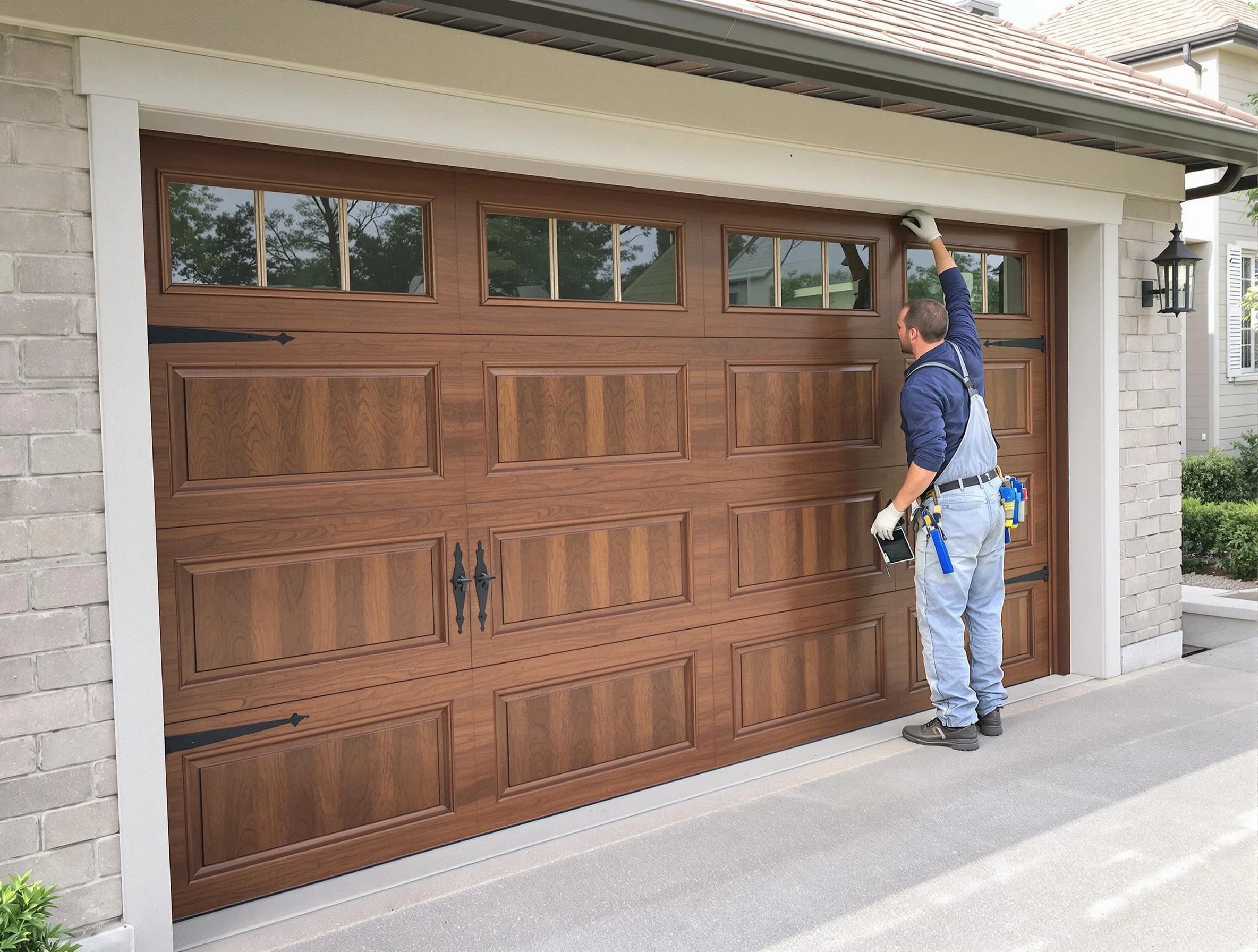 Custom garage door showcase by Stansbury Park Garage Door Repair in Stansbury Park