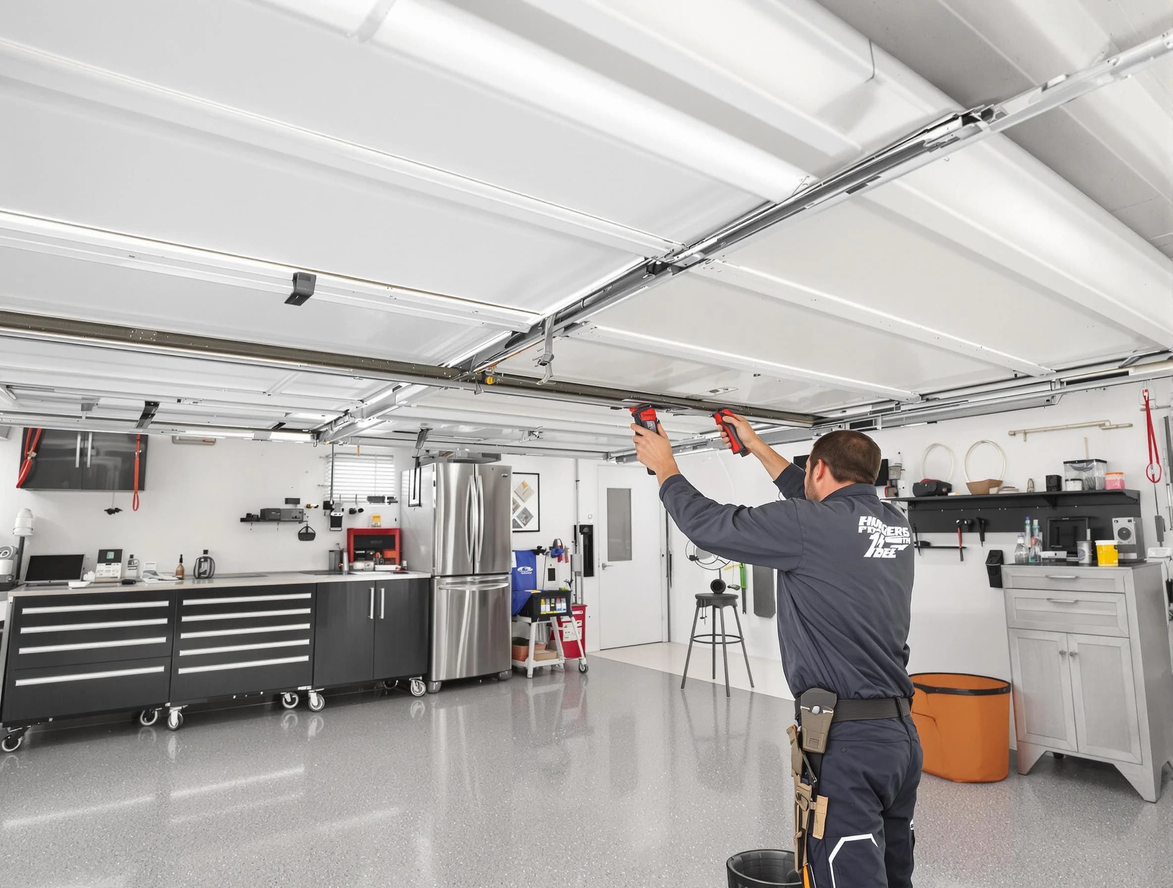 Overhead garage door repair service by Stansbury Park Garage Door Repair in Stansbury Park