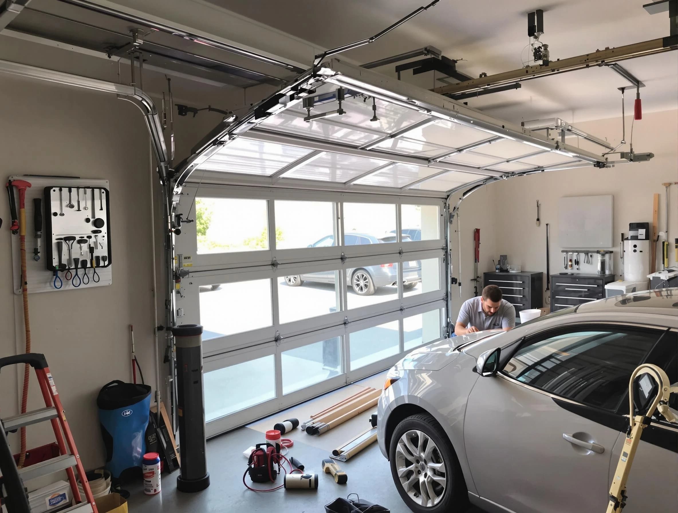 Garage door noise reduction service by Stansbury Park Garage Door Repair in Stansbury Park