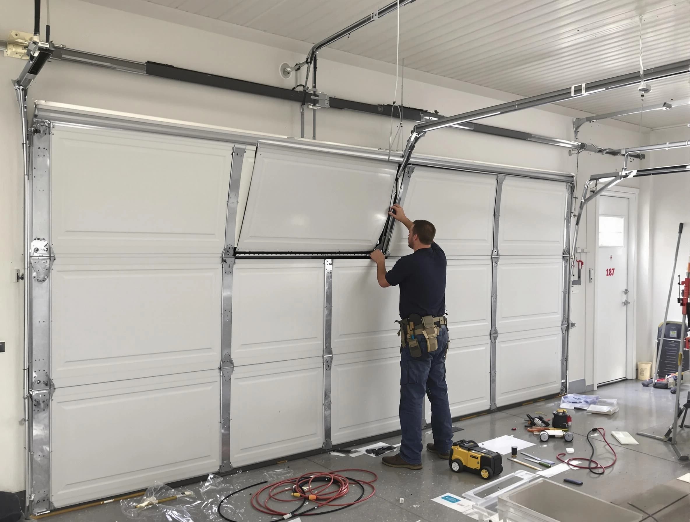 Garage Door Section Replacement in Stansbury Park