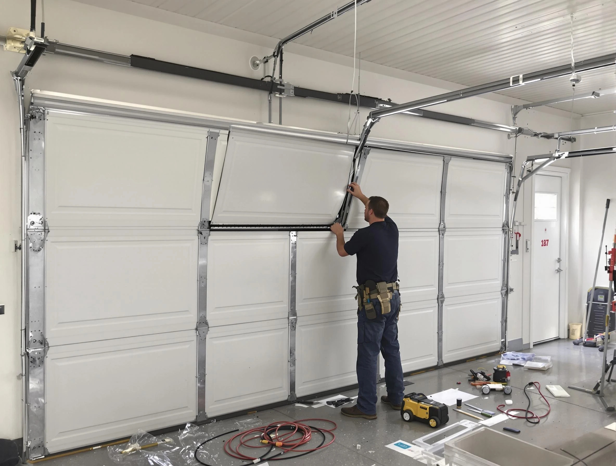 Garage Door Section Replacement in Stansbury Park