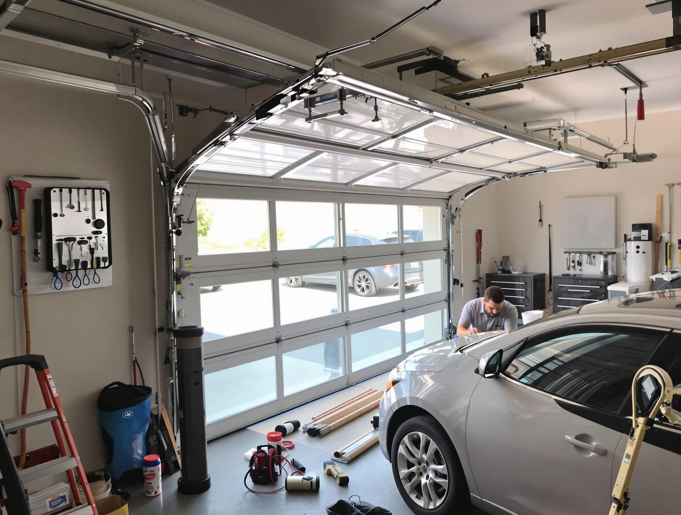 Garage door noise reduction service by Stansbury Park Garage Door Repair in Stansbury Park